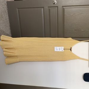 Zara yellow midi dress